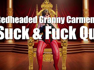 Redheaded Granny Carmen - GILF Suck and Fuck Queen